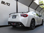 Blitz Nur Spec VS Exhaust System - Twin Stainless Tailpipes - 62095 - GT86 & BRZ