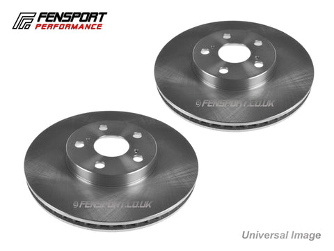 Brake Discs - Front - Standard - 258mm - Yaris 1.3SR & 1.3 Sport  NSP130 French Built