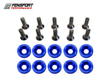 M6 Engine Dress Up Bolts - 10 Pack - Blue